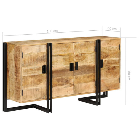 Rustika Rowe -  Sideboard Solid Mango Wood 150x40x80 cm